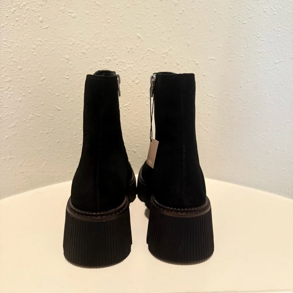Dolce Vita Emmet Women’s Suede Black Ankle Boots Size 10 NWT